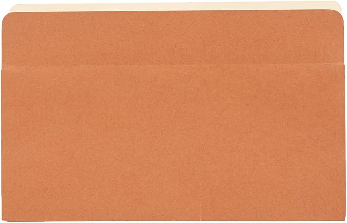 Amazon Basics Expanding Accordion File Folder Organizer, Legal Size, 5-1/4 Inch Expansion, 50-Pack, Red, 9.5 x 14.8 Inches