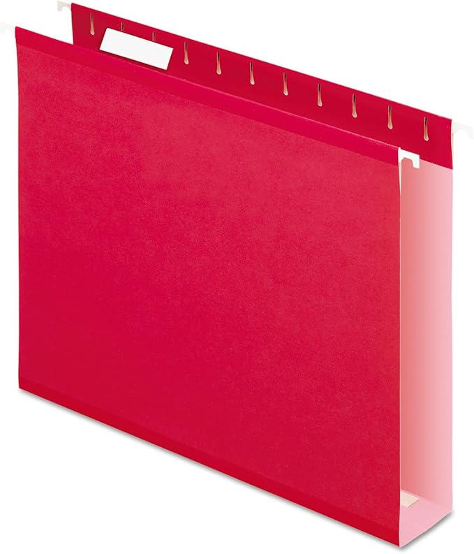 Pendaflex 04152X2 RED Extra Capacity Reinforced Hanging Folders
