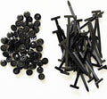 180PCS Nylon General Purpose Zip Tie Buckles with Pin and Button Design Locking Tie Mounts Heavy Duty Self Locking Zip Tie Mounts Multi Purpose Plastic Tie Tools for Automotive Daily Use