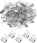 Konilaomu Small Clips Binder Clips 0.75 inch, Small Paper Clips for Office (48 Pcs) (Silver)