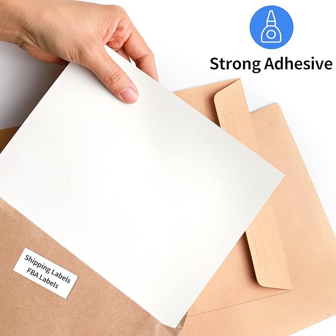 NefLaca 2"x4" Shipping Address Labels, 10-UP Blank Mailing Labels, White Self-Adhesive Customized Stickers for Inkjet and Laser Printer [400 Sheet, 4000 Labels]