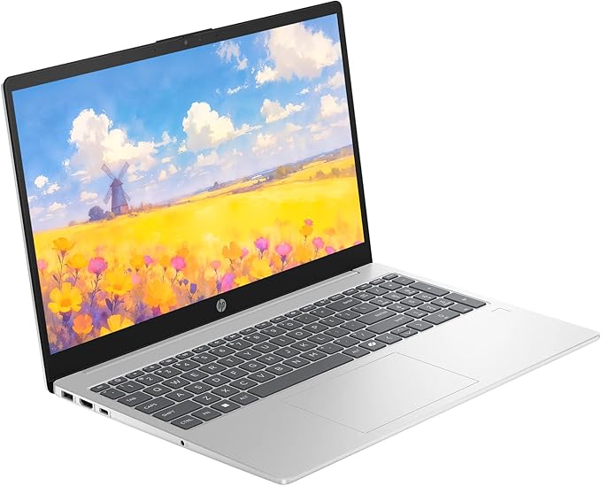 HP Business Laptop Computer, 15.6" HD LED Laptop 32GB RAM 1TB SSD, Intel Core i5-1334U, Windows 11 Pro, Fingerprint Reader, Backlit Keyboard, Numeric Keypad, SageNova Earphones, Natural Silver