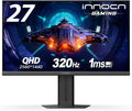INNOCN 27" Gaming Monitor 2K QHD 2560 x 1440P 240Hz 320Hz 1ms IPS PC Computer Display, HDMI 2.1, DP 1.4, HDR 400, Eyes Care, Height/Pivot Adjustable, VESA Mountable, 27G2T