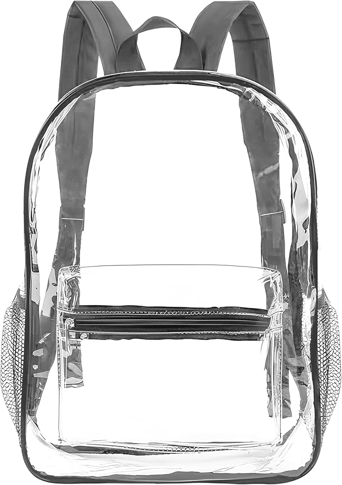 GACEMIU Bulk 1/3/12/24/48 Pack Clear Backpack Transparent Backpack For Travel Sport Work School Stadium Approved
