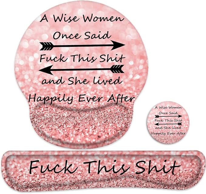 Ergonomic Memory Foam Keyboard and Mouse Support, Non-Slip & Pain Relief Wrist Rest, Comfortable Game and Office Use