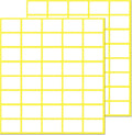 1000 Pack, 0.5" x 0.75" - White Labels Stickers for Writing, Price Stickers
