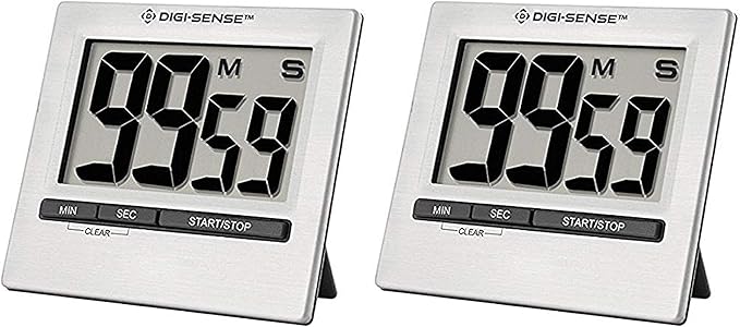 Traceable Giant-Digit Countdown Digital Timer with Calibration (Pack of 2)