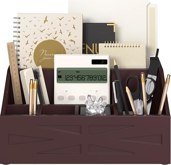 Large Mail Organizer Countertop,Farmhouse Desk and Kitchen Countertop Storage, Letter Sorter, Desk Mail Organizer and Bill Organizer, Desktop File and Paper Holder