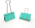 Nctinystore Binder Clips Medium Metal Clamp 1.25 inch / 32 mm (Light-Green, 24-PCS)