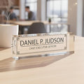Custom Acrylic Name Plate Personalize Desk Plaque for Office Hospital Teacher Decoration Display