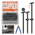 220 PCS 2026 New Upgrade Nylon Universal Cable Tie Buckle, with Clear Storage Box, Double-Sided Style Cable Tie Buckle, 5.91IN Extended Length Zip Tie for Car Repair (Fender, Bumper, Trunk Liner)