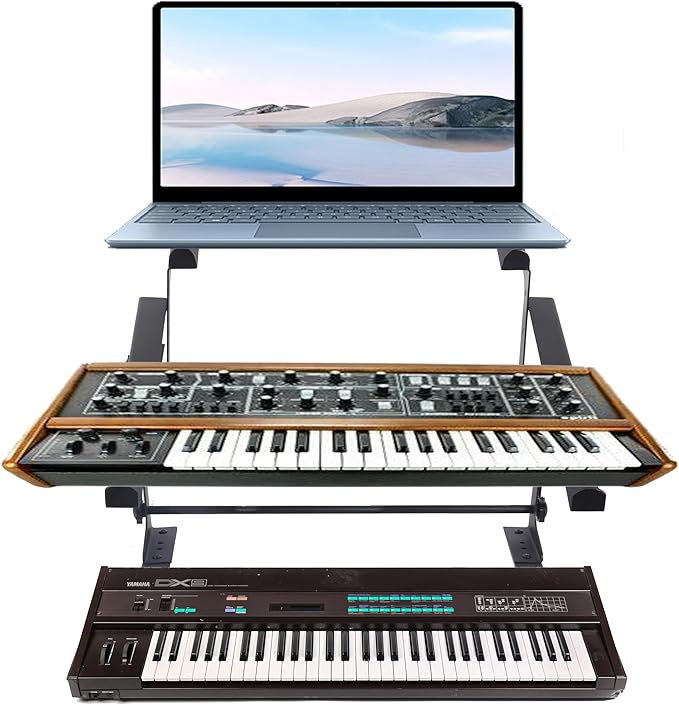 STRONG HOLD SH-LS27 Controller Stand, DJ Laptop Stand Height Adjustable Width Adjustable