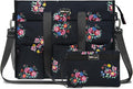 TOPDesign Utility Water Resistant Tote Bag with 22 Pockets, Top Zipper Closure & Thick Bottom Support, for Working Women