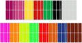 Royal Green Color Code Stickers 3x1 (75mm x 25mm) Rectangle Labels in 15 Assorted Colors - 120 Pack