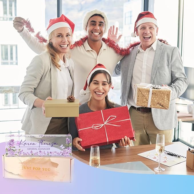 Custom Office Name Plate for Desk, Desk Name Plate Personalized, Personalized Gifts for Women, Appreciation Gifts for Employee Coworkers Boss Teacher, Office Accessories (Purple lilac flower)