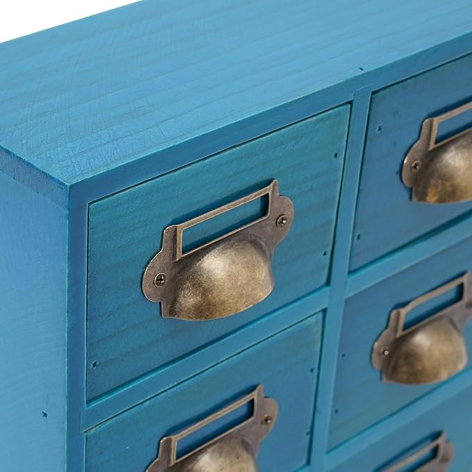 Vintage 16-Drawer Storage Cabinet – Multipurpose Desktop Organizer for Office, Craft & Home