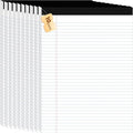 10Packs Legal Pads 8.5 x 11 Inch, 50Sheets/Pack, College Ruled & Perforated White Writing Pads, Pads of Paper 8.5 x 11, Lined Note Pads with Sturdy Backing for Office, Business & School Supplies
