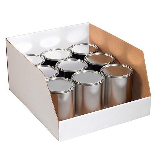 Box USA Storage Bins Medium 10"L x 12"W x 8"H 25-Pack - Corrugated Cardboard Box for Packing, Moving, and Storage