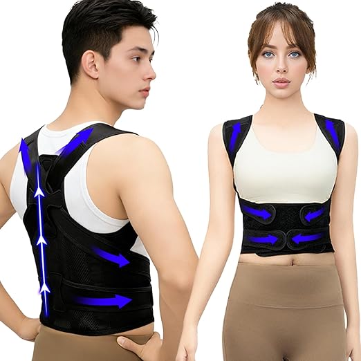 Back Brace Posture Corrector for Women and Men, Back Straighter-Scoliosis, Improve Posture, Relief for Upper and Lower Back, Lumbar, Neck, Shoulder Pain-S