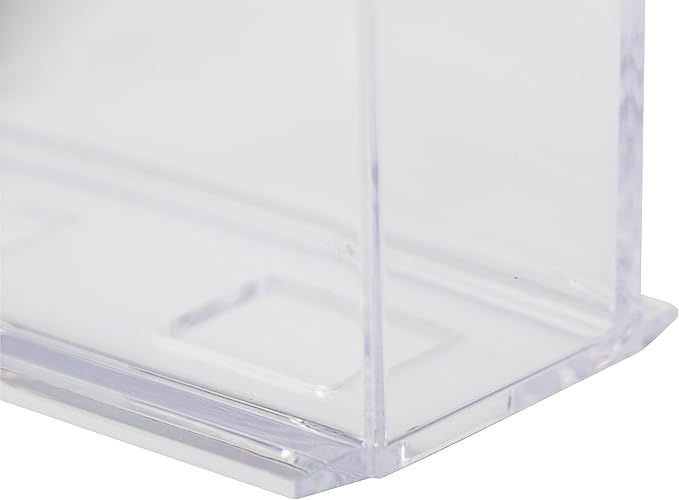 Clear-Ad - LHF-S150 - Acrylic Free Standing Bifold Brochure Holder Up to 7.5" – Plastic Desktop Rack for Pamphlets, Flyers, Booklets, Catalogues (Pack of 4)