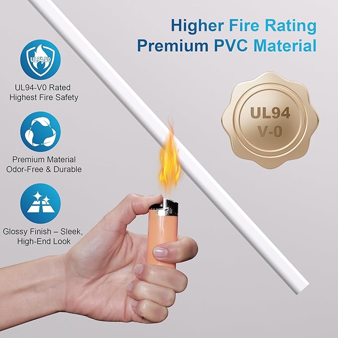 ZhiYo 204in Cord Covers for Wires on Wall, One Small Cord Hider Wall, Self-Adhesive TV Cable Hider, Paintable Wire Covers for Cords, Beige Cable Management Raceway Kit, 12x L17in W0.5in H0.3in