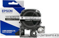 Epson LABELWORKS 212MTBWPX-4.9 Genuine Magnetic Tape Cartridge - Black on White Magnet Label Maker Tape - 1/2" (12MM) Wide, 4.9 ft, White
