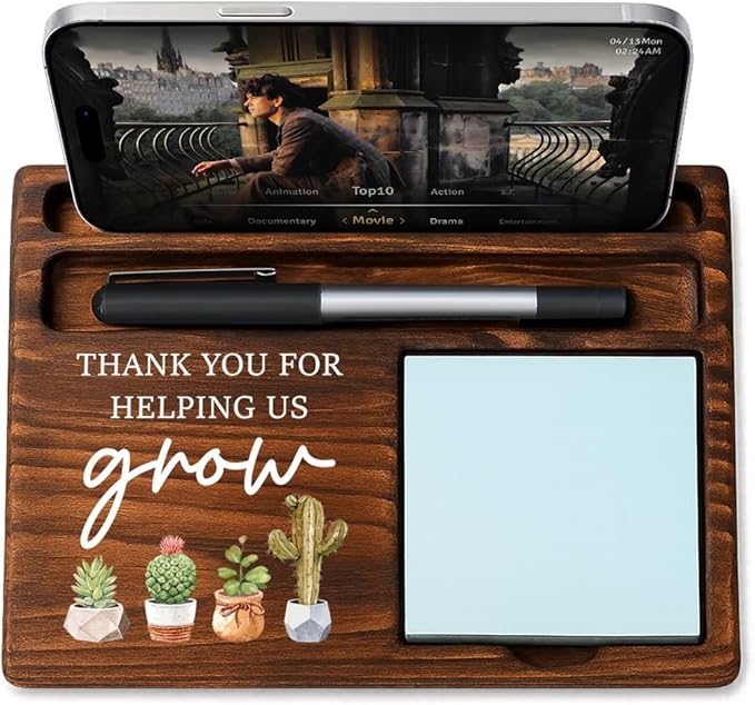 Boss Bosses Day Gifts for Women Men Manager Funny Office Decor for Women Wooden Sticky Note Holder National Boss Day Decorations Gifts for Supervisor Leader HR Coworker Men Manager Office Desk Decor