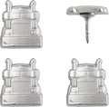 Semi-Truck Push Pins - for Cork Board, Maps, or Lapel Pin Use - Designed in USA - Silver Metal Semi-Truck Pins - Set of 4