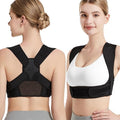 Posture Corrector for Back Support: Adjustable Shoulder Posture Brace for Men and Women (Black, Large/X-Large)