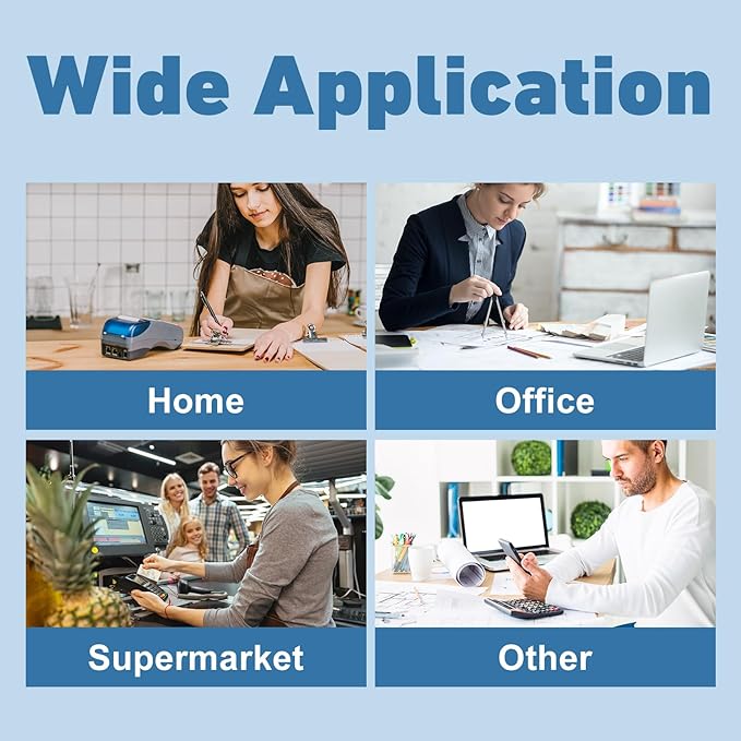 10 Pack IR40T IR-40T Compatible with Calculator Ink Roller Ribbon Replacement for P23-dhv CP13 Replacement for Sharp EL-1750V CP-13 MP-12D EL-1801V HR-100TM HR-170RC Printer, Black and Red