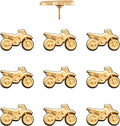 Dirt Bike Push Pins - Gold Dirt Bike Map Pins for Cork Boards, Maps, or Lapel Use - Designed in USA - Set of 10