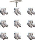 Ice Skates Push Pins - Silver Ice Skates Map Pins for Cork Boards, Maps, or Lapel Use - Designed in USA - Set of 10
