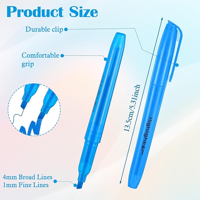 AojSup 150 Pcs Highlighters Bulk Pack, Assorted Colors, Chisel Tip, Highlighters Assorted Colors Bulk Suitable for Adults Highlighting Planner Notes, Office School Supplies