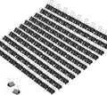 Office Mini Binder Clips, 144 Pack, 5/8 Inch, Black, Standard 15mm, Fold Clamp, Paper Clips