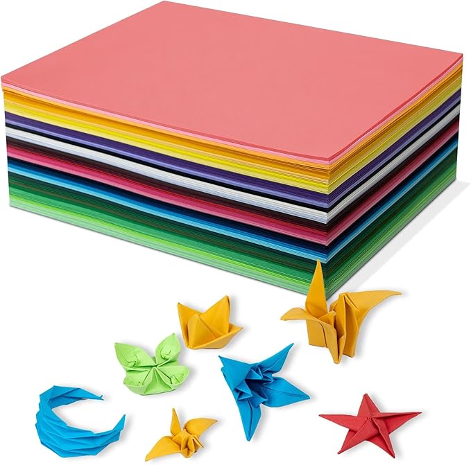 Oleitodh Colored Cardstock Bulk 150 Sheets, 30 Assorted Colors, 12" x 12" Cardstock Paper, 180 GSM, Perfect for Cricut, Scrapbooking, Crafts