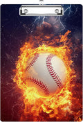 Baseball Clipboard Decorative Clip Board with Metal Clip A4 Standard Size 12.5" X 8.7" for Teacher Students Nurses Office