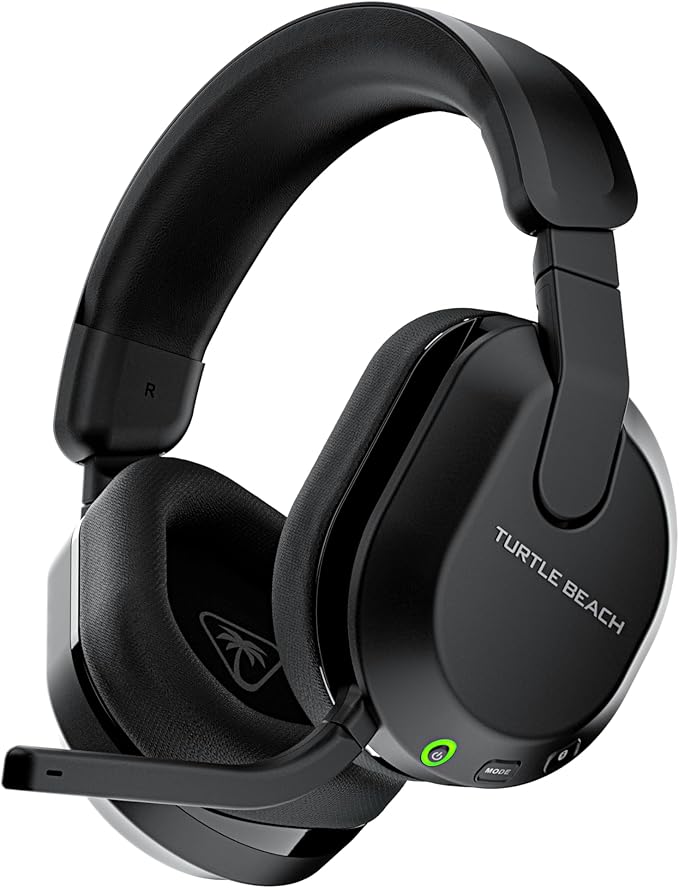 Turtle Beach Stealth 600 Wireless Multiplatform Amplified Gaming Headset for PC, PS5, PS4, & Mobile – Bluetooth, 80-Hr Battery, Noise-Cancelling Flip-to-Mute Mic, Waves 3D Audio –Black