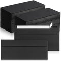 Jutom 500 Pcs Kraft Envelopes Letter Size Bulk #10 Business Strong Sealed 4-1/8 x 9-1/2 in Flap Office Printable Mailing Envelopes Windowless Invisible(Black)