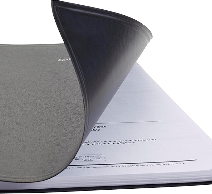 AT-A-GLANCE 2026 Appointment Book Planner, Daily, Four Person Group Planner, 8" x 11", Large, Quarter-Hourly, DayMinder, Black (G5600026)