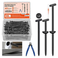 180 PCS 2026 New Upgrade Nylon Universal Cable Tie Buckle, with Clear Storage Box, Double-Sided Style Cable Tie Buckle, 5.91IN Extended Length Zip Tie for Car Repair (Fender, Bumper, Trunk Liner)