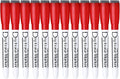 Volcanics Magnetic Dry Erase Markers With Eraser Cap Low Odor Fine Tip Whiteboard Pens Whiteboard Markers, Pack of 12, Red