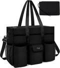 Utility Tote - Water Resistant with 19 Exterior/Interior Pockets - Large Women/Teacher/Work Bag