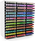 Marker Storage Organizer, Marker Holder for 252 Markers, Pens, Watercolor Brushes, and Colored Pencils – Desktop Art Supply Organizer for Home, Office, and Classroom