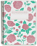 Decomposition Camellias College Ruled Spiral Notebooks – 9.75 x 7.5 Journal with 160 Lined Pages – Cute Notebooks for School Supplies, Home & Office – 100% Recycled Paper – Made in USA