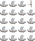 Bird Push Pins - Silver Flying Bird Map Pins - Birdwatching Tacks for Cork Boards, Maps, or Lapel Use - Designed in USA - Set of 20
