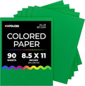Hygloss Dark Green Colored Paper - 24 lb, 89 GSM, Acid-Free, Fade-Resistant, 8.5x11-Inch Letter Size Color Copy Paper, 90 Sheets