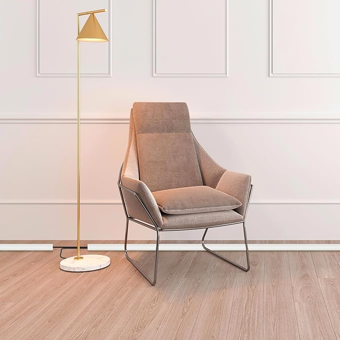 Floor Cord Cover Cable Cavity Self Adhesive Cord Hider Floor 10FT Floor Cable Management Power Cord Protector Floor Electric Cord Covers for Offices, Gym, Exhibitions (Beige, 0.78" x 10')