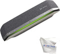 Poly Sync 40 (Plantronics) Teams Speakerphone - Smart Conferencing Speaker for Streaming Voice, Video, 20 Hour Rechargeable Battery, Rich Audio, Ideal for PC Apps - Zoom, Meet, Music, GTW Cloth Bundle