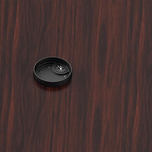 15 Pack Desk Grommet 2-1/8 Inch 53mm, ABS Plastic Computer Desk Wire Hole Cover, Office Desktop Cord Cable Hole Ring, Black