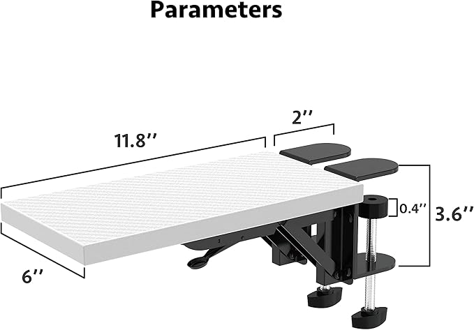 HONJIE Computer arm Support Bracket, Suitable for Office desks, Sturdy Mouse arm Support, Computer Desk Extender, Suitable for Home and Office